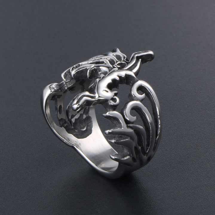Ornament Retro Phoenix God Bird Titanium Steel Fashion – Stylish Gifts — 1