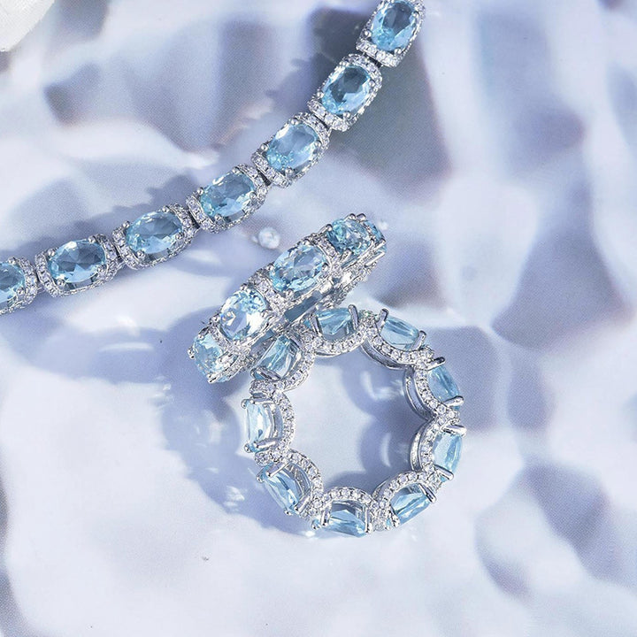 Galaxy Princess Lace Lace Aquamarine Bracelet – Jewelry Gift Ideas — 1