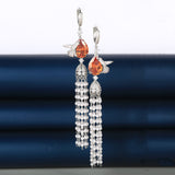 Pearl Tassel Long Earrings Female – Gifts for Her — 4