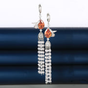 Pearl Tassel Long Earrings Female – Gifts for Her — 4