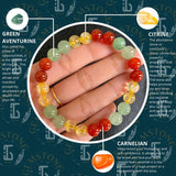 8mm Yellow Beaded Bracelet Bracelet Hand – Jewelry Gift Ideas — 3