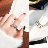 Woven Twist Net Celebrity Ring Women – Gifts for Her — 4