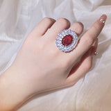 High-end Group Inlaid Zircon Simulation Red – Special Occasion Gifts — 1