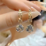 Trendy Niche Design Zircon French Crystal Earrings – Stylish Gifts — 2