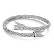 Titanium Steel Wire Bracelet Men's Hip Hop Punk – Jewelry Gift Ideas — 19