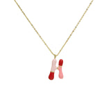 Brass Epoxy Capsule 26 Letter Necklace For Women – Jewelry Gift Ideas — 14