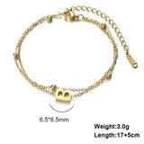 Cut Titanium Steel Double-layer Chain 26 Letters – Jewelry Gift Ideas — 6