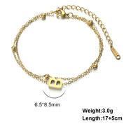 Cut Titanium Steel Double-layer Chain 26 Letters – Jewelry Gift Ideas — 6
