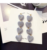 Earrings Personality Exaggerated Red Heart Long – Stylish Gifts — 7