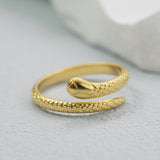 Colorless Joint Ring Titanium Steel Plated 18K Gold – Thoughtful Gifts — 2