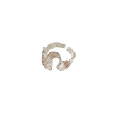High-grade S925 Sterling Silver Tangcao Texture Wave Ring – Gift Ideas — 3