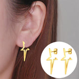 Women's Stainless Steel Retro Geometric Simple Stud – Gifts for Her — 7