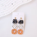 Halloween Polymer Clay Acrylic Paint Earrings – Surprise Gifts — 4
