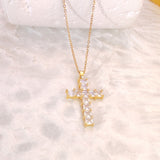 Zircon Cross Necklace For Women Light Luxury – Jewelry Gift Ideas — 7