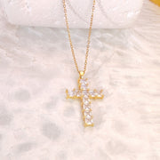 Zircon Cross Necklace For Women Light Luxury – Jewelry Gift Ideas — 7