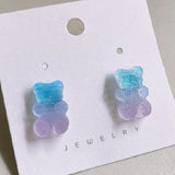 Fruit Juice Jelly Bear Earrings Soft Girl – Gifts for Kids — 7