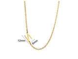 Women's 26 Initial Letter Necklace Simple – Jewelry Gift Ideas — 9