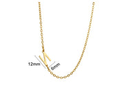 Women's 26 Initial Letter Necklace Simple – Jewelry Gift Ideas — 9