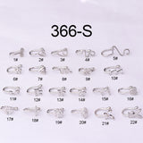 Brass-set Zircon Non-porous Piercing Clip Nose Ring – Stylish Gifts — 3