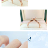 Mosonite Champagne Gold Diamond Ring – Thoughtful Gifts — 4