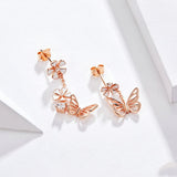Forest Series Butterfly Flower Earrings – Small Gift Ideas — 2