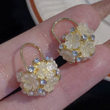 Diamond Inlaid Flower Ear Buckle – Meaningful Gifts — 3
