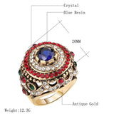 Exaggerated Gold Plated Drip Oil Set Diamond – Meaningful Gifts — 3