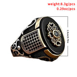 Men's Color Retro Two Color Fashion Ring – Stylish Gifts — 4