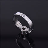 Ruby Titanium Steel Four-claw Diamond Ring – Holiday Gift Ideas — 4