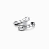 S925 Sterling Silver Hug Ring For Women Simple Fashion – Stylish Gifts — 5