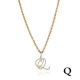 26 Letter Necklace Inset Zircon 18k Gold Necklace – Jewelry Gift Ideas — 13
