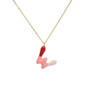 Brass Epoxy Capsule 26 Letter Necklace For Women – Jewelry Gift Ideas — 20