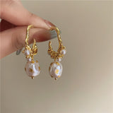 Women's Pearl Pendant C Earrings – Jewelry Gift Ideas — 2