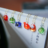 Handmade Zodiac Pendant Peach Blossom Necklace – Jewelry Gift Ideas — 3