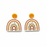 Women's Fashion Love Leopard Print Rainbow Acrylic – Stylish Gifts — 6