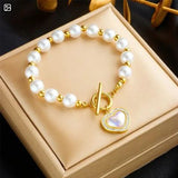 French Fashion Light Luxury Pearl Bead Chain Bracelet – Stylish Gifts — 3