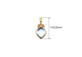Vintage Minimalist Corolla Blue Topaz Pendant – Jewelry Gift Ideas — 7