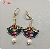 Stylish Floral And Pearl Earrings – Useful Gifts — 3