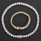 Tennis Necklace 8mm Copper Microinset Zircon – Jewelry Gift Ideas — 4