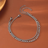 Fashion Personality Flat Cuban Link Chain Bracelet – Stylish Gifts — 4