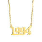 18K Stainless Steel 1990- Year Necklace – Jewelry Gift Ideas — 17