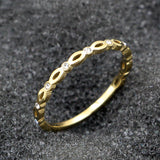 Women's Titanium Steel Rose Gold Plated Tailor Ring – Gifts for Her — 5