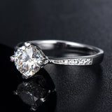 Ladies Fashion Classic Four-prong Moissanite Ring – Stylish Gifts — 5