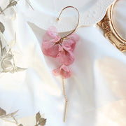Flower Exaggerated Long Earless Earrings – Stylish Gifts — 20