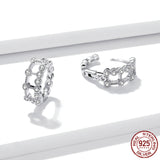 Electroplated Simple Double Layer Earrings – Meaningful Gifts — 3
