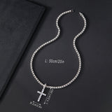 Versatile And High-end Zirconia Cross Necklace – Jewelry Gift Ideas — 5