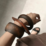 Wooden Square Bracelet Artistic Retro Style – Jewelry Gift Ideas — 6