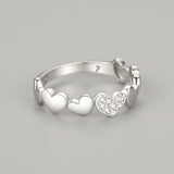 S925 Silver Sweet Personality Heart-shaped Micro – Gift Ideas — 8