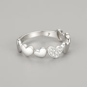 S925 Silver Sweet Personality Heart-shaped Micro – Gift Ideas — 8