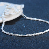 Simple Fashion Silver Plated Snake Bone Chain – Stylish Gifts — 2